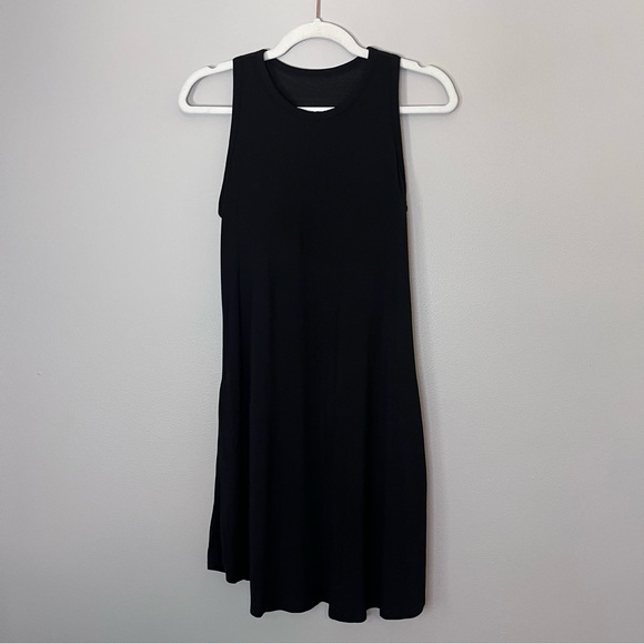 Shebird The Tunic Tank Bra A-Line Stretch Jersey Mini Athletic Dress Black - Picture 2 of 7